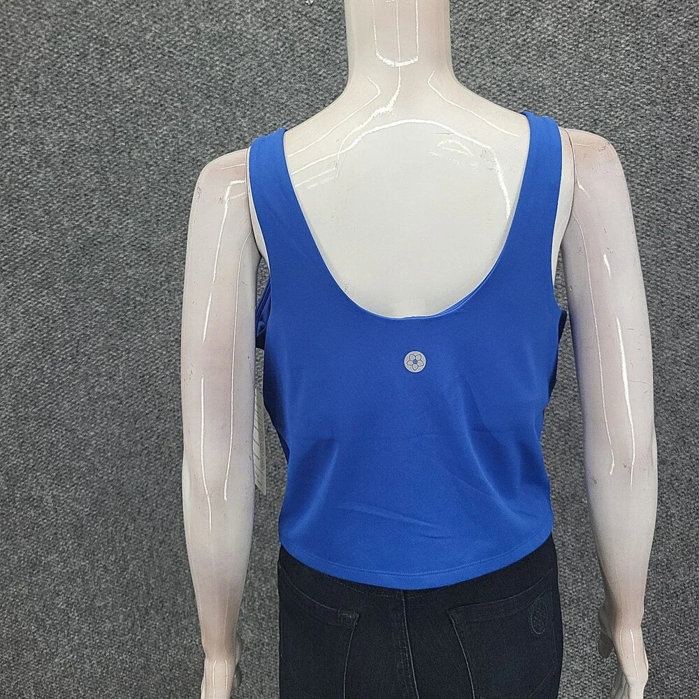 Womens Scoop Neck Active Tank Top Moisture Wicking UV Protection Size XL